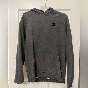 Mens Under Armour Gray Hoodie size large L hooded sweatshirt